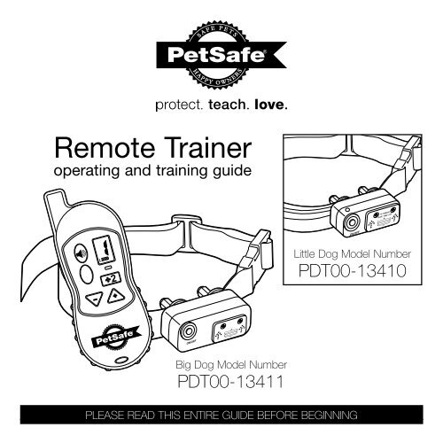 Download PDT00-13411 Big Dog Remote Trainer PetSafe