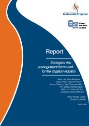 Ecological risk management - Land and Water Australia
