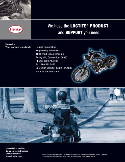 Motorcycle application guide - Loctite.ph