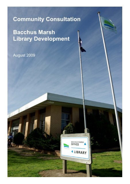 Community Consultation Bacchus Marsh Library Development