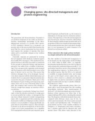 CHAPTER 8 Changing genes: site-directed mutagenesis and ...