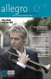 issue four - Vancouver Symphony Orchestra