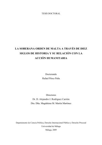 la soberana orden de malta a través de diez siglos de historia y su ...