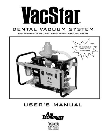 USER'S MANUAL - Air Techniques, Inc.