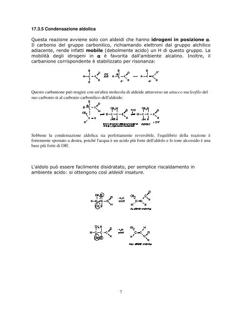 Aldeidi e Chetoni - Dipartimento di Chimica