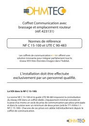 Normes de rÃ©fÃ©rence NF C 15-100 et UTE C 90-483 L ... - iicsen