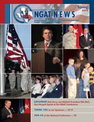 NGAT Magazine - Spring 2010 - National Guard Association of Texas