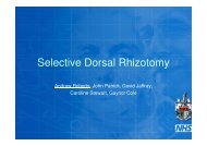 Selective Dorsal rhizotomy in CP