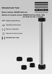 Istruzioni per l'uso - Geiger Antriebstechnik