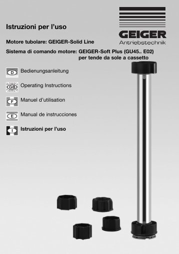 Istruzioni per l'uso - Geiger Antriebstechnik