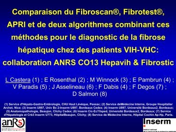 Poupon, Dr L Serfaty; HÃ´pital PitiÃ©-SalpÃ©triÃ¨re: Professor - Afef