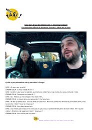 Dave dans le taxi de Jérôme Colin : L'interview intégrale Une ... - Rtbf