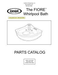 PARTS CATALOG The FIORE Whirlpool Bath - Guillens.com