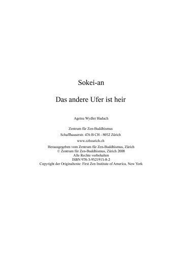 Sokei-an Das andere Ufer ist heir