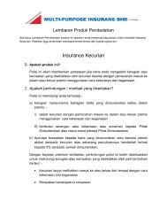Insurance Kecurian - Multi-Purpose Insurans Bhd