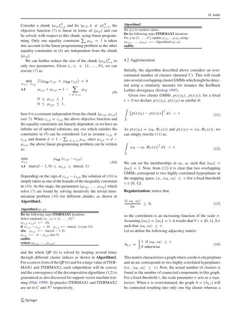 A particular Gaussian mixture model for clustering and its ...