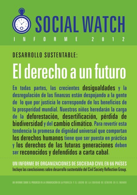 El Derecho A Un Futuro Social Watch El Derecho A Un Futuro Social Watch