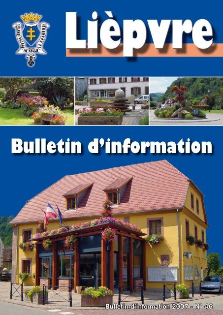 Bulletin d'information - le site du Val d'Argent