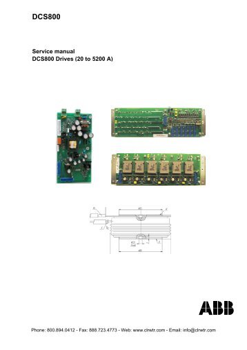 ABB DCS800 Drives Service Manual