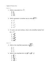 Algebra II Practice Test (PDF)