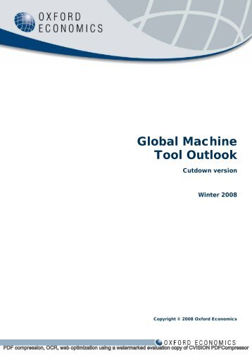 Global Machine Tool Outlook - Indian Machine Tool Manufacturers ...