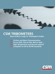 CSM TRIBOMETERS - UPC