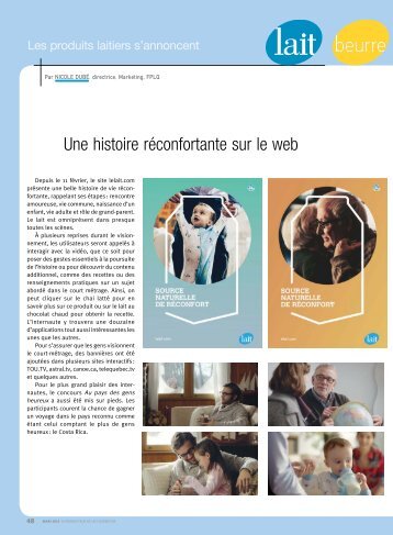 Une histoire réconfortante sur le web - Fédération des producteurs ...