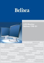 LCD-Monitor Belinea 1705 G1 Handbuch Manual Ma ... - ECT GmbH
