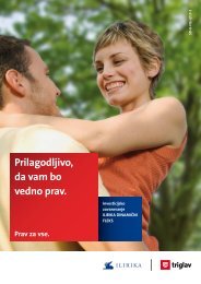 Prilagodljivo, da vam bo vedno prav. - Zavarovalnica Triglav