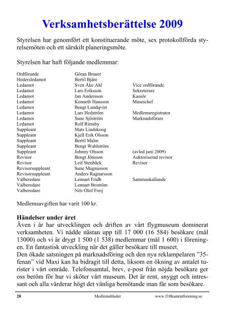 Medlemsblad Nr 20 - Ãngelholms Flygmuseum