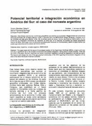 Potencial territorial e integraciÃ³n econÃ³mica en AmÃ©rica del Sur: el ...