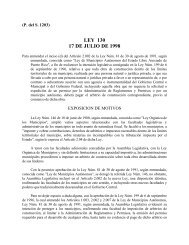 LEY 130 17 DE JULIO DE 1998 - Oficina de Servicios Legislativos