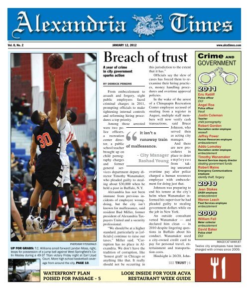 Breach of trust - Alexandria Times