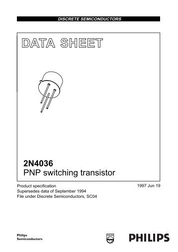 PNP switching transistor - Futurlec