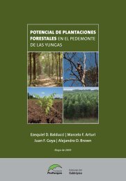 POTENCIAL DE PLANTACIONES - FundaciÃ³n ProYungas