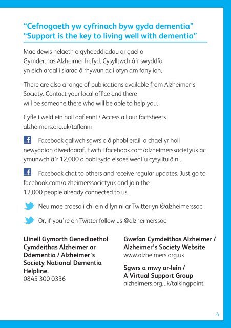 Alzheimer's Society in Wales - Primary Mental Health Care and ...