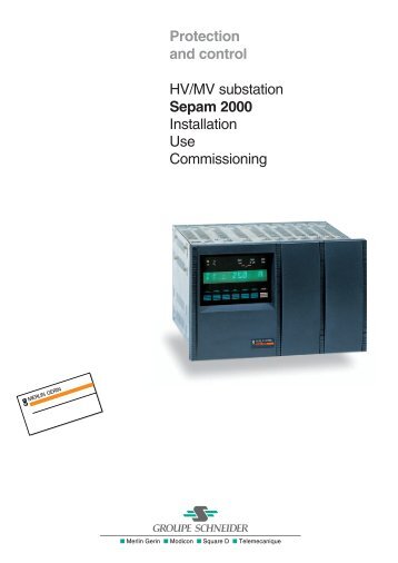 Sepam 2000 - Schneider Electric