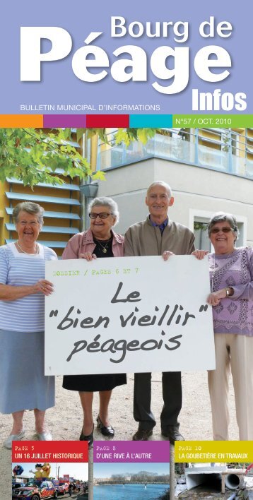 Le "bien vieillir" pÃ©ageois - Ville de Bourg de PÃ©age