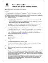 Sir Arthur Sims Travelling Scholarship Guidelines - Student Services ...