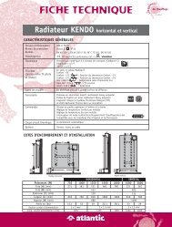 Fiche technique KENDO - Cyber radiateur