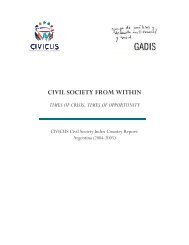 CSI Argentina - Country Report - Civicus