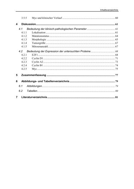 Differenzielle Regulation und prognostische Bedeutung von ...