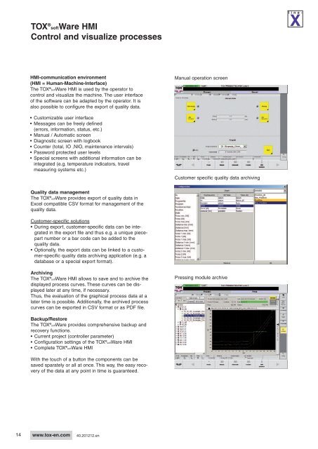 12/2012 - TOX PRESSOTECHNIK GmbH & Co.KG