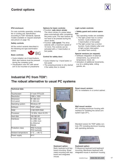 12/2012 - TOX PRESSOTECHNIK GmbH & Co.KG