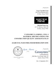 category i landfill, cell 4 material specifications and construction ...