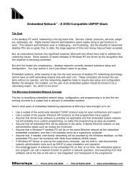 Embedded Netsock (UDP/IP) - Micro/sys, Inc.
