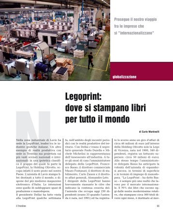 Legoprint: dove si stampano libri per tutto il mondo - Riviste