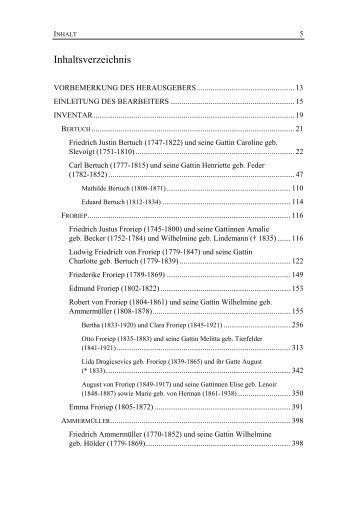 Inhaltsverzeichnis / Table of Contents - Ergon Verlag