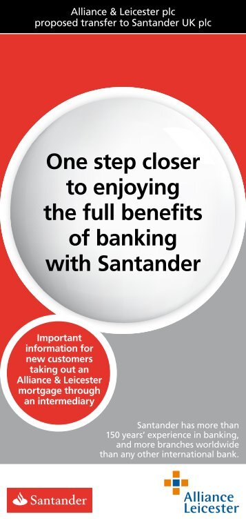 One step closer to enjoying the full benefits of banking with Santander