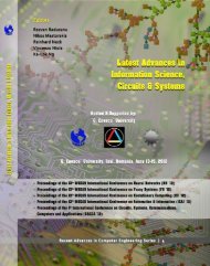 Latest Advances in Information Science, Circuits and ... - WSEAS